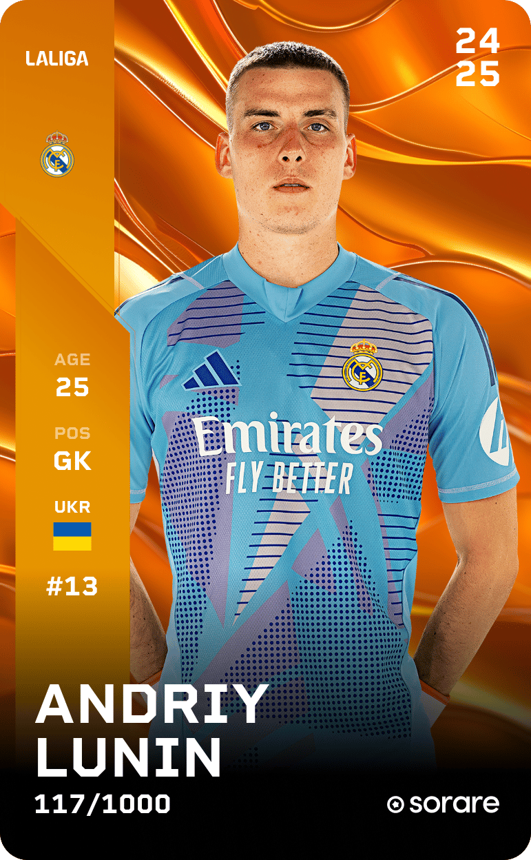 Andriy Lunin 2024-25 • Limited 117/1000