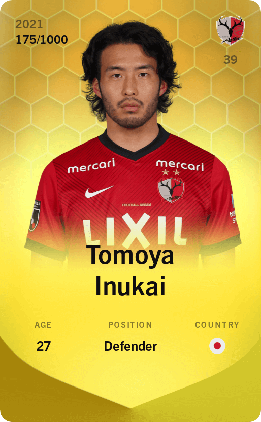 Tomoya Inukai 2021-22 • Limited 175/1000