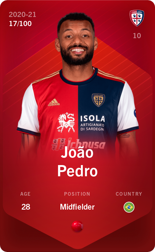 Sorare - Sorare Official - João Pedro 2020-21 • Rare 17/100 - NFT # 17304133963050659447899439626417304284652555278446268307673908300813444039522