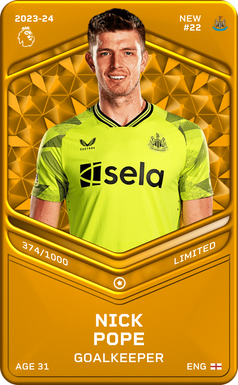 Nick Pope 2023-24 • Limited 374/1000