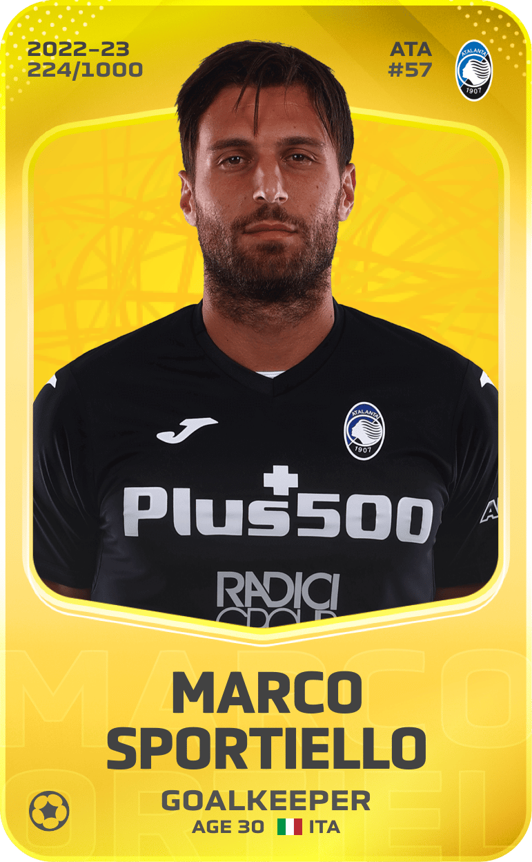 Marco Sportiello 2022-23 • Limited 224/1000