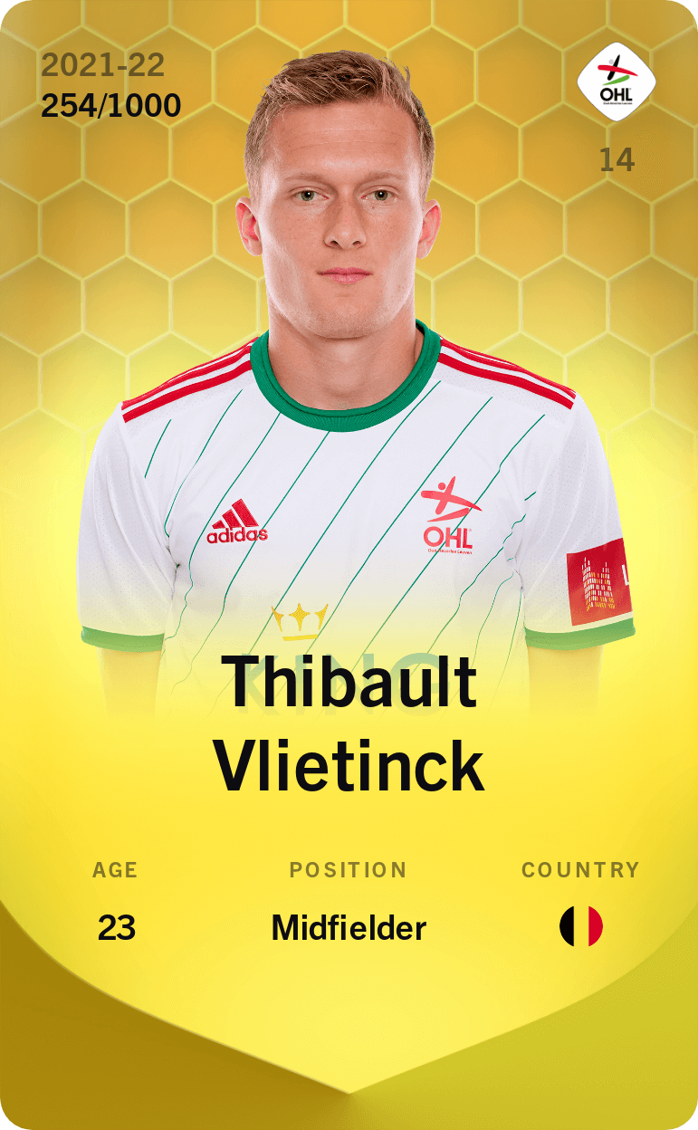 Thibault Vlietinck 2021-22 • Limited 254/1000