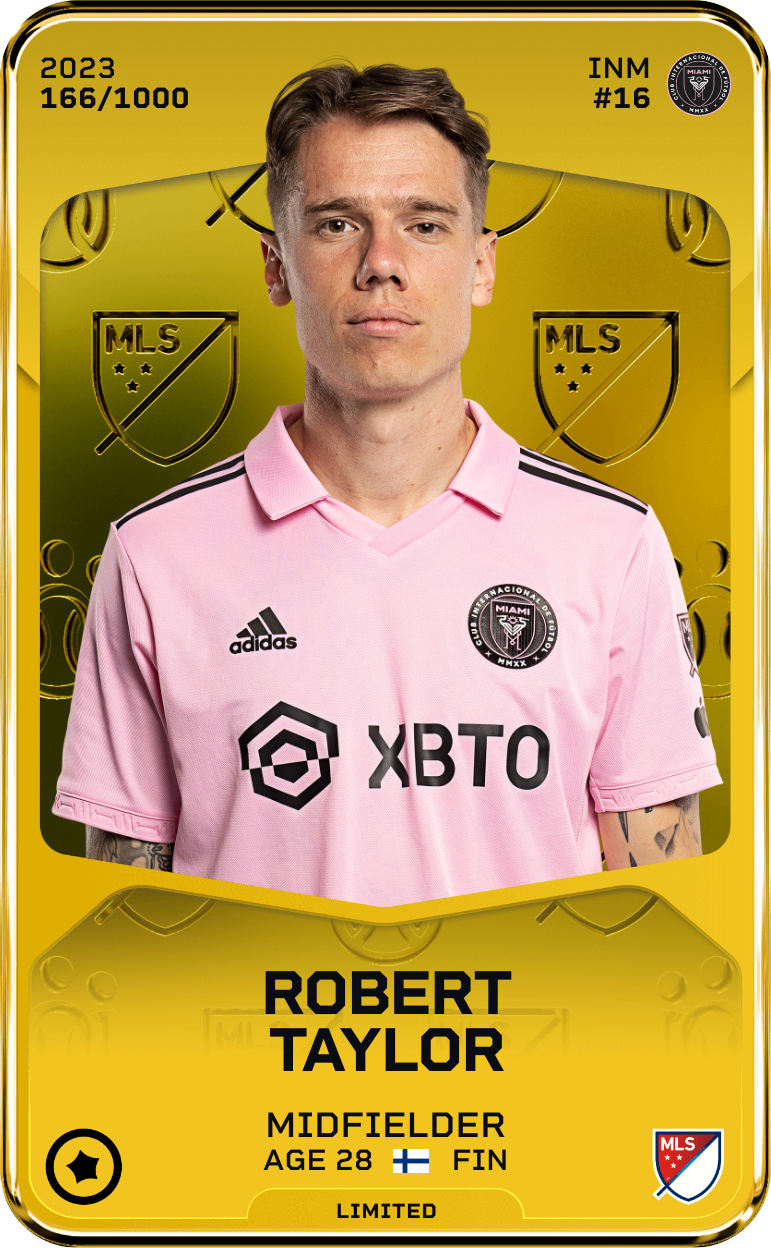 Sorare - Sorare Official - Robert Taylor 2023-24 • Limited 166/1000 - NFT # 41838755948041221742271763259976098954436778741494651068633906744152229086476