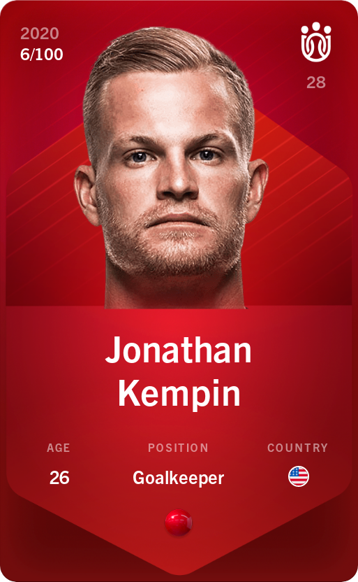 Sorare - Sorare Official - Jonathan Kempin 2020-21 • Rare 6/100 - NFT # 102377879199905288255337839285098095707574556299003644741906483194255845679639