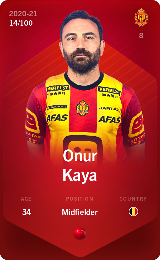 Sorare - Sorare Official - Onur Kaya 2020-21 • Rare 14/100 - NFT # 3762491703626386045977295002367493177101546123116506599441734101348718255453