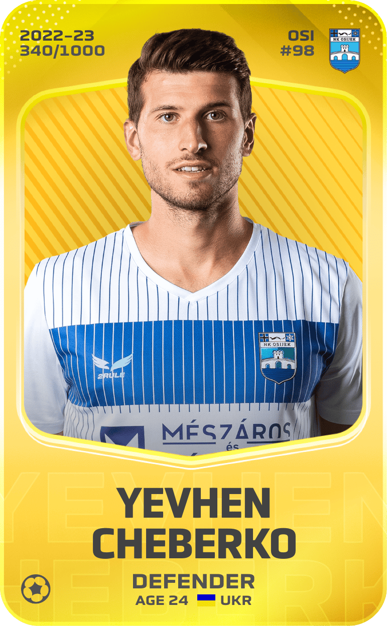Yevhen Cheberko 2022-23 • Limited 340/1000
