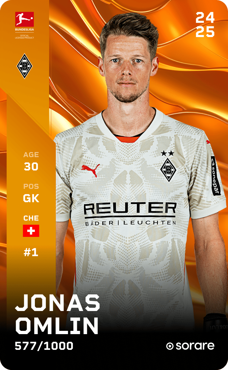 Jonas Omlin 2024-25 • Limited 577/1000