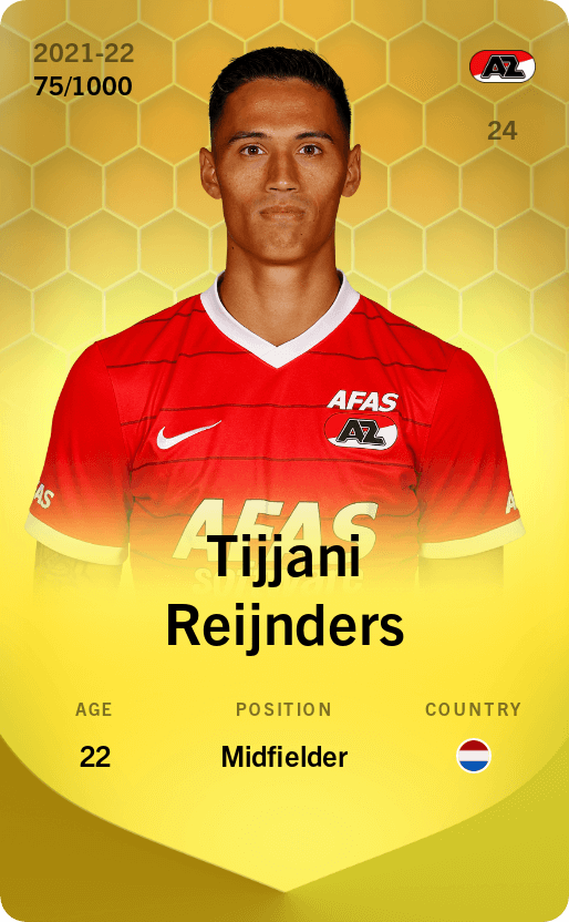Tijjani Reijnders 2021-22 • Limited 75/1000