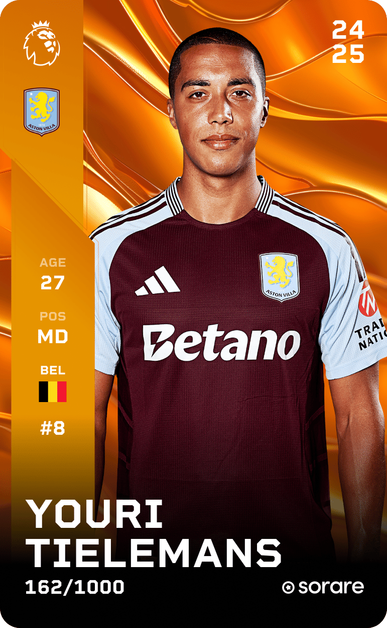 Youri Tielemans 2024-25 • Limited 162/1000