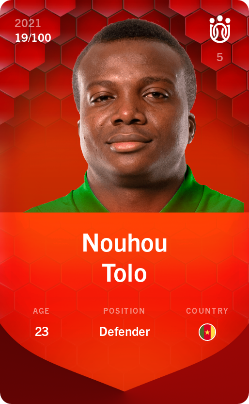 Sorare - Sorare Official - Nouhou Tolo 2021-22 • Rare 19/100 - NFT # 3178393850083980518234977333982150085003489742525152142471062454206043220359