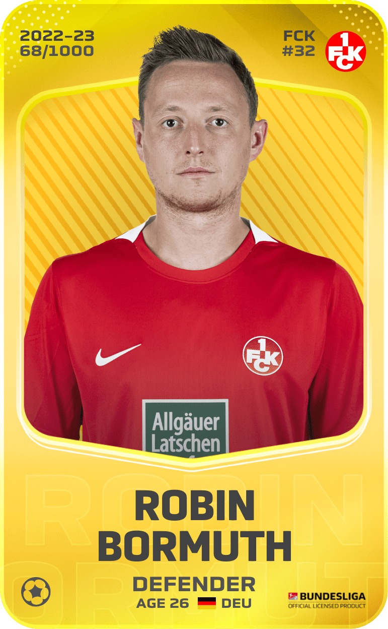 Robin Bormuth 2022-23 • Limited 68/1000