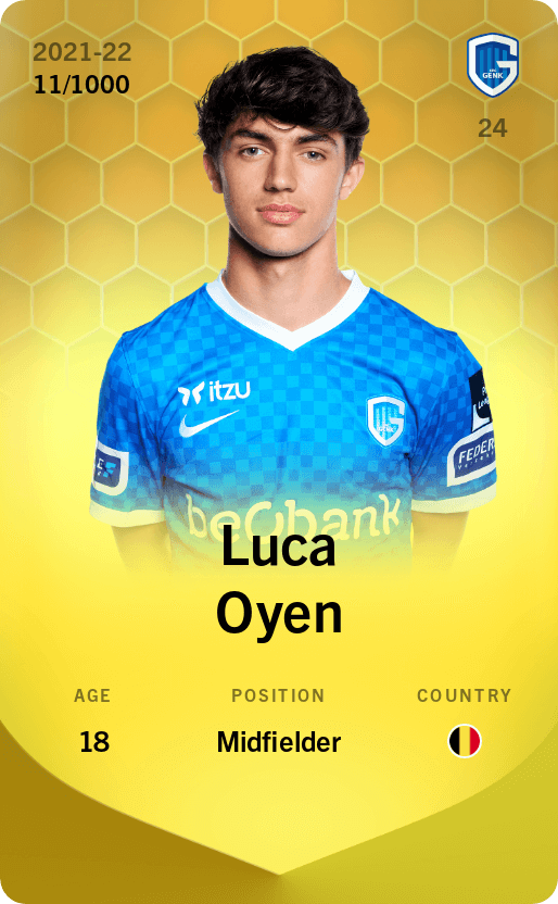 Luca Oyen 2021-22 • Limited 11/1000