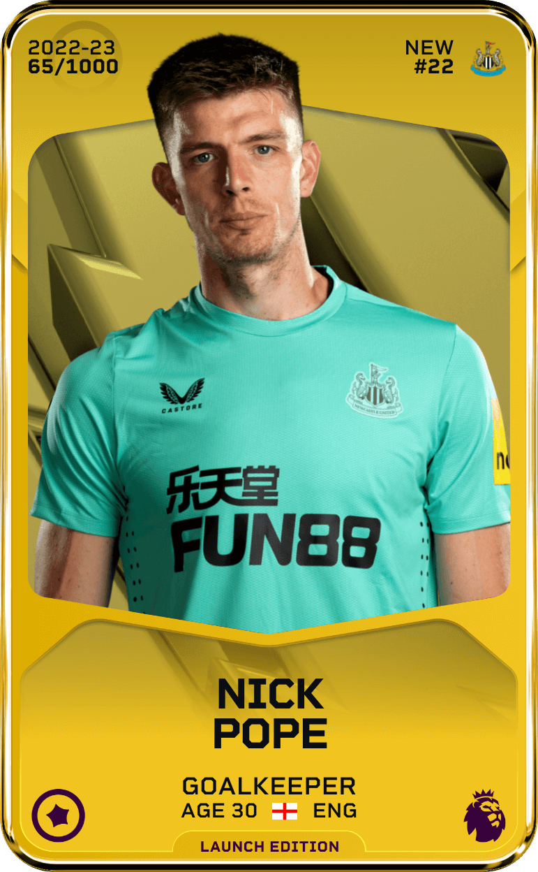 Nick Pope 2022-23 • Limited 65/1000