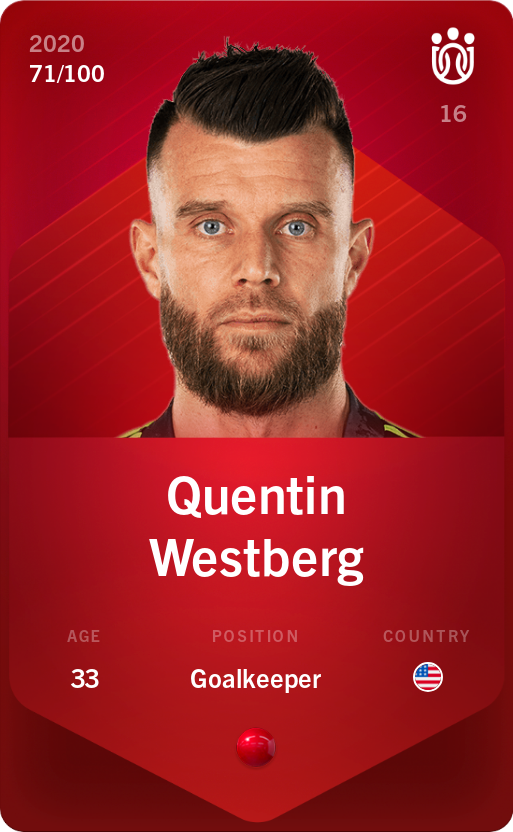 Sorare - Sorare Official - Quentin Westberg 2020-21 • Rare 71/100 - NFT # 47246666912065054164347346002264307344697837894741704759179515204475599982065