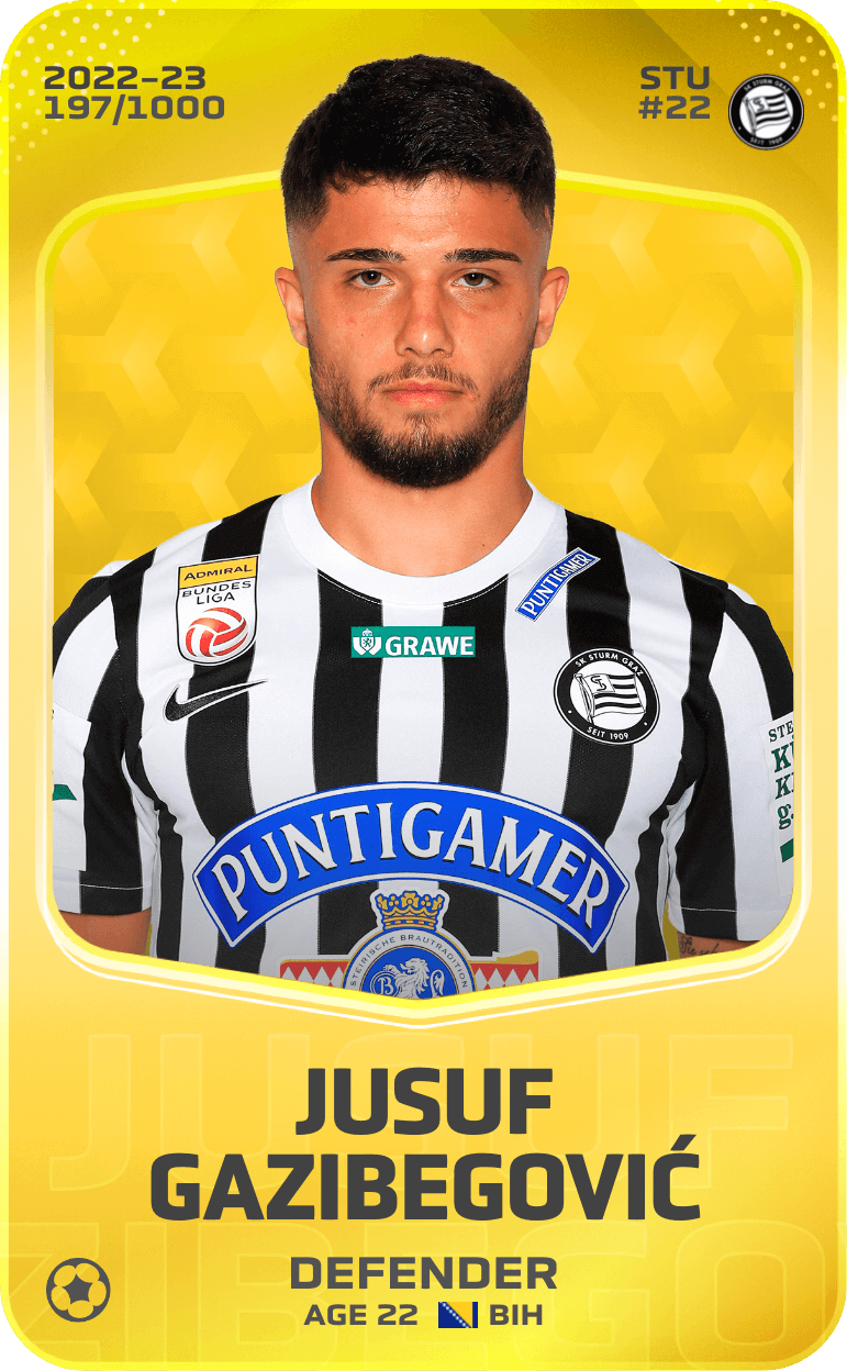 Jusuf Gazibegović 2022-23 • Limited 197/1000