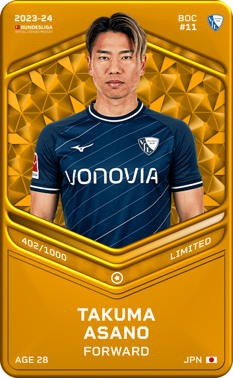 Takuma Asano 2023-24 • Limited 402/1000