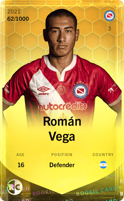 Román Vega 2021-22 • Limited 62/1000