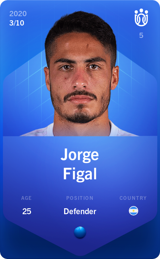 Sorare - Sorare Official - Jorge Figal 2020-21 • Super Rare 3/10 - NFT # 73925484260693007323515600069462844667518626689730362045500399449797871589750