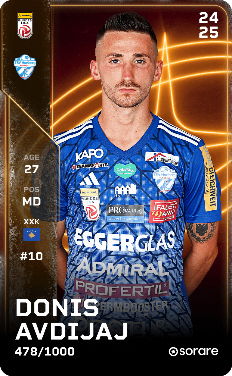 Donis Avdijaj 2024-25 • Limited 478/1000