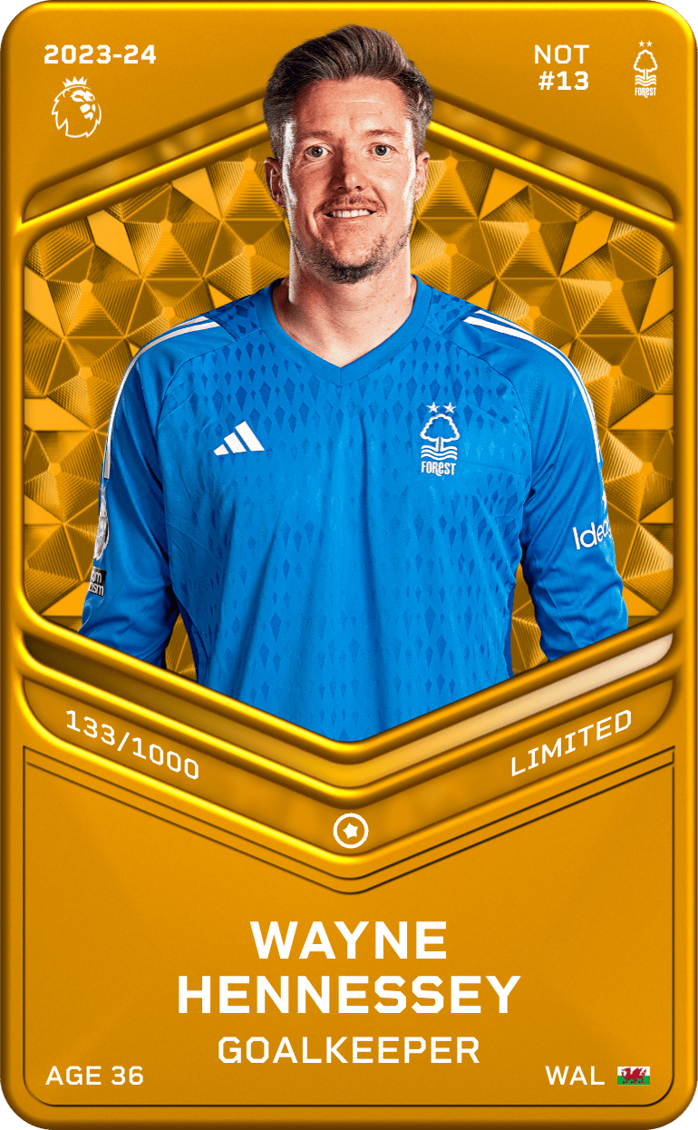 Wayne Hennessey 2023-24 • Limited 133/1000