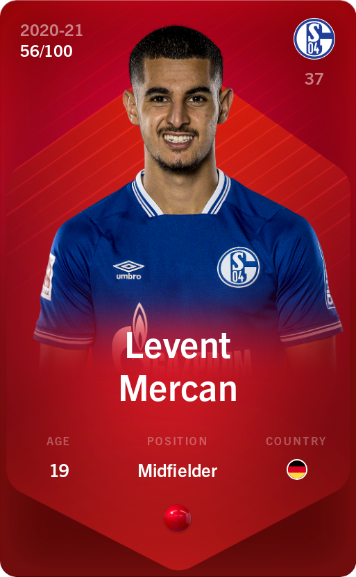 Sorare - Sorare Official - Levent Mercan 2020-21 • Rare 56/100 - NFT # 64905121539477478575011251862299179160655548299463430000500416252008855072891