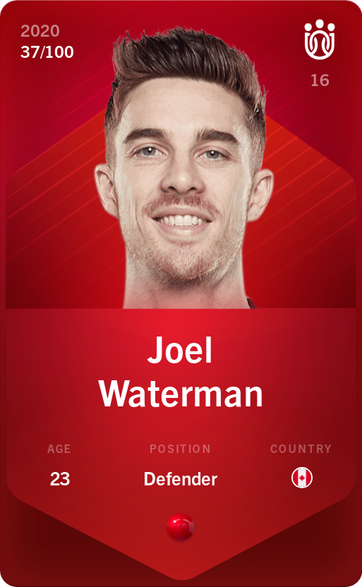 Sorare - Sorare Official - Joel Waterman 2020-21 • Rare 37/100 - NFT # 29884922146000511217400668801916121420011733360355108079288527449710636020675