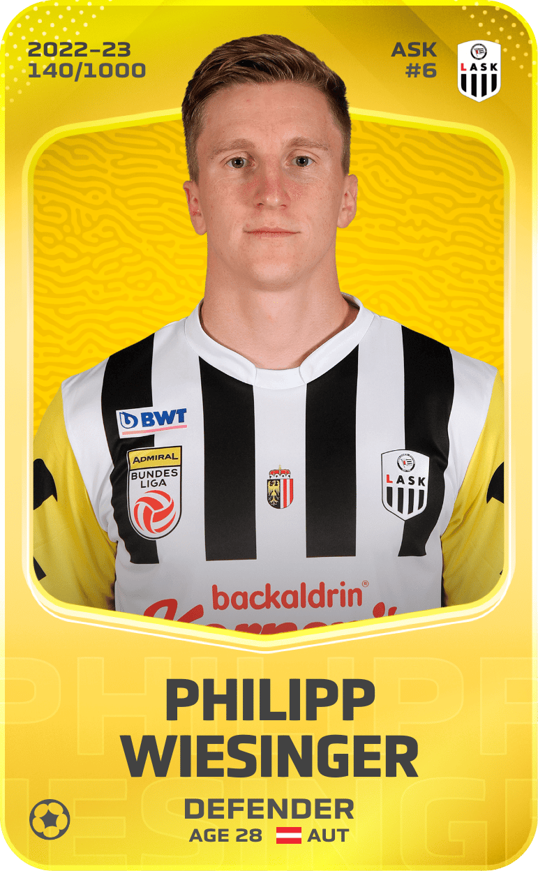 Philipp Wiesinger 2022-23 • Limited 140/1000