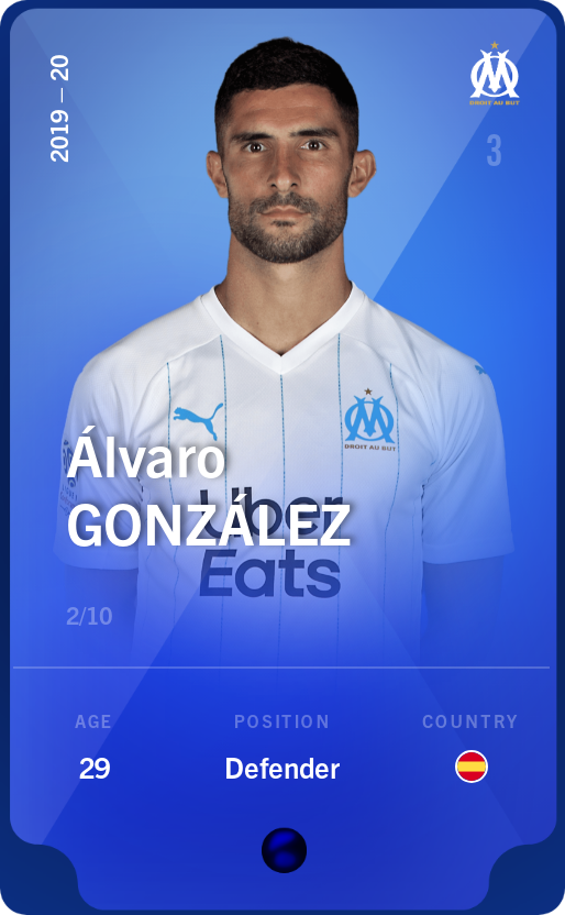 Sorare - Sorare Official - Álvaro González 2019-20 • Super Rare 2/10 - NFT # 30974188429388554155525386953385305139827510959406481601507074248520124143739