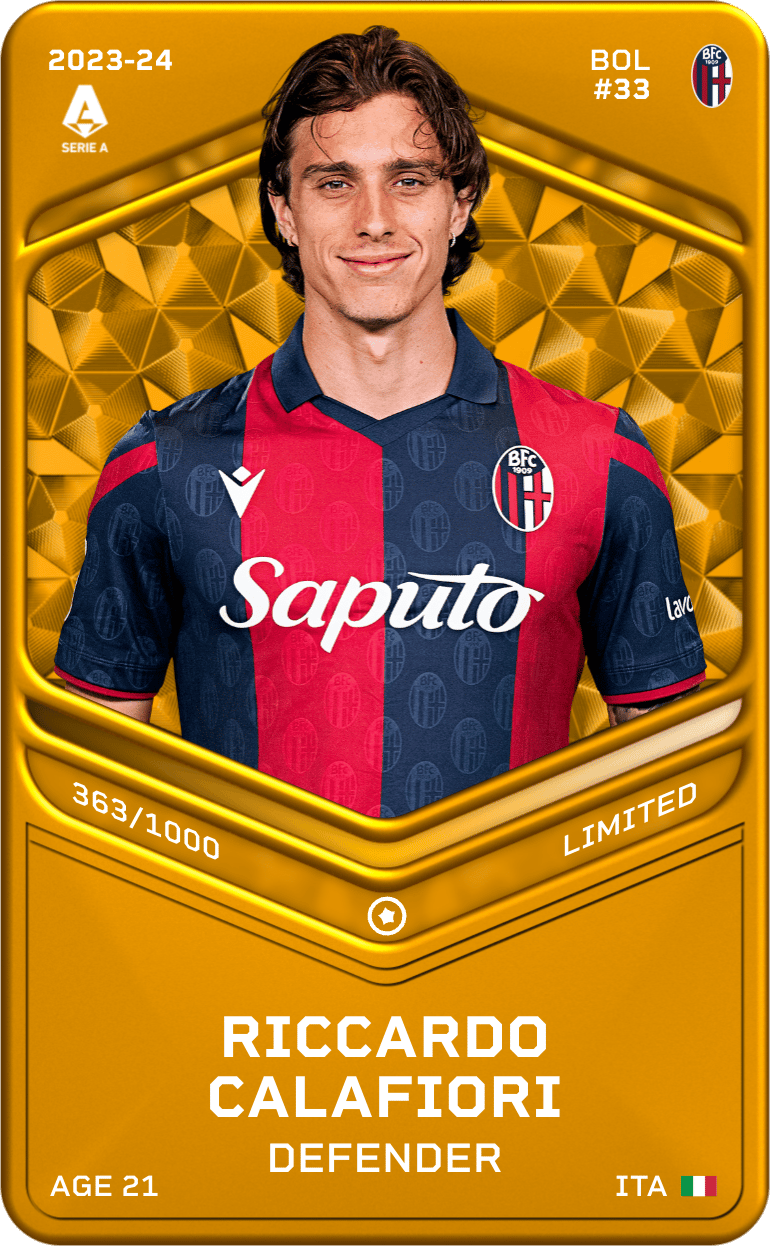Riccardo Calafiori 2023-24 • Limited 363/1000