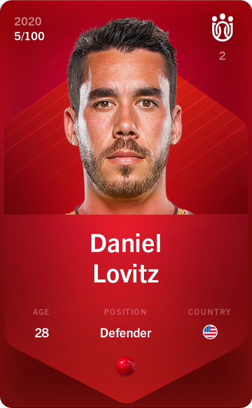 Sorare - Sorare Official - Daniel Lovitz 2020-21 • Rare 5/100 - NFT # 2071101642795805176303165194931338611208993300655330957451278921813230080360