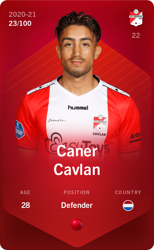 Sorare - Sorare Official - Caner Cavlan 2020-21 • Rare 23/100 - NFT # 6722939272424089263925708839967091662025358534090359967645725122231448451449