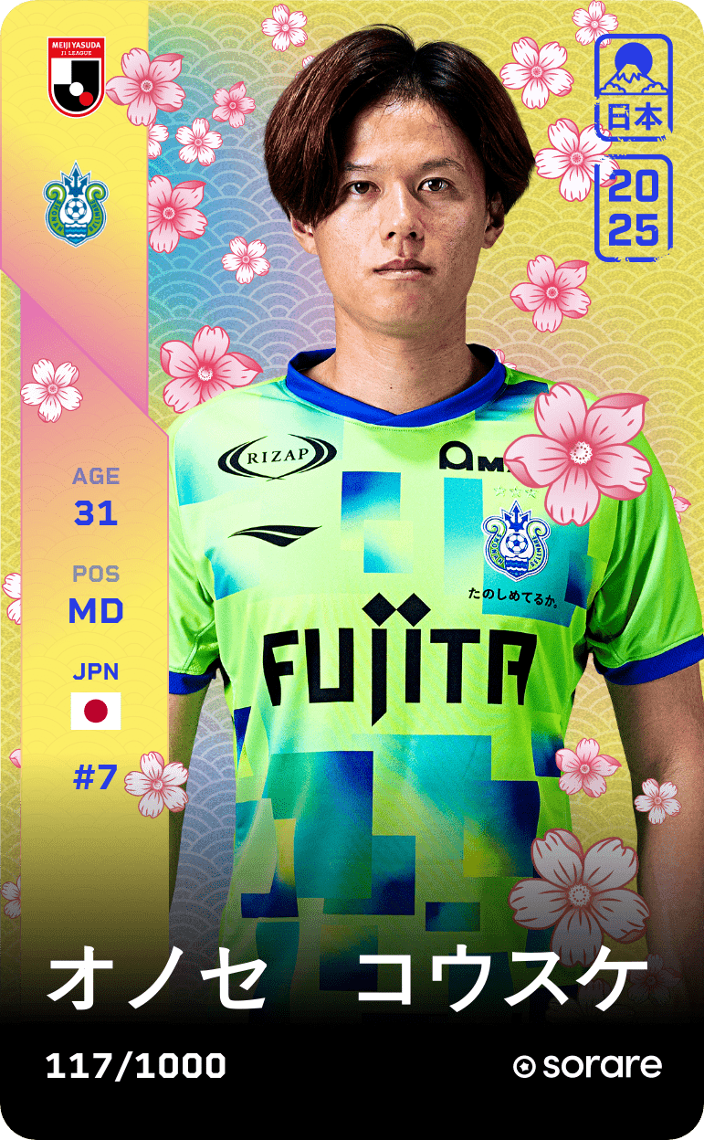 Kosuke Onose 2025-26 • Limited 117/1000