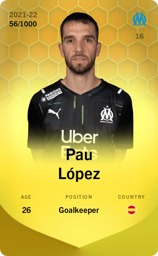 Pau López 2021-22 • Limited 56/1000