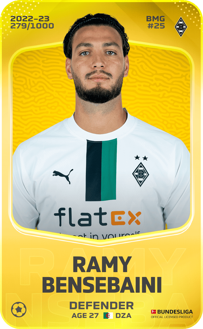 Ramy Bensebaini 2022-23 • Limited 279/1000