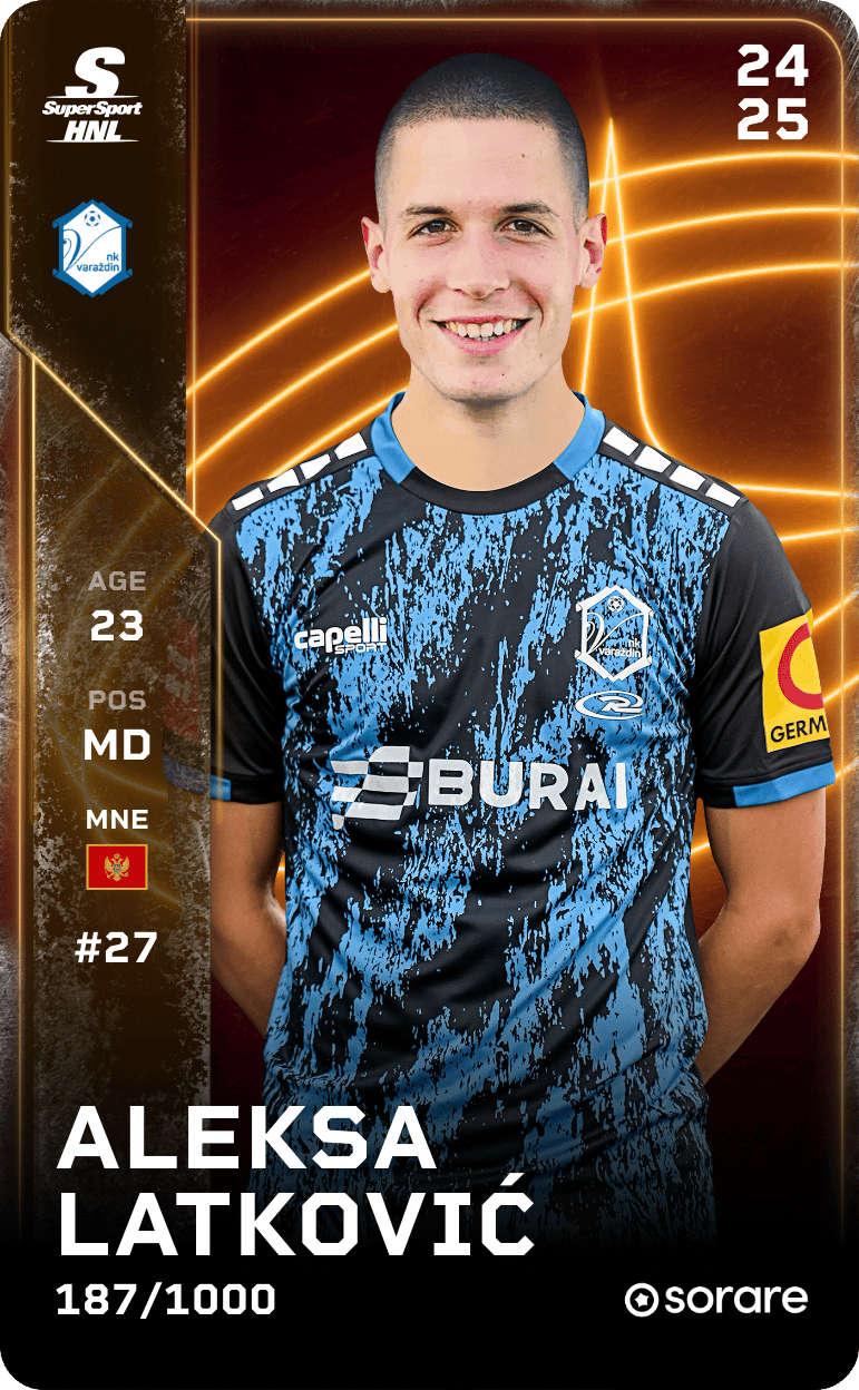 Aleksa Latković 2024-25 • Limited 187/1000