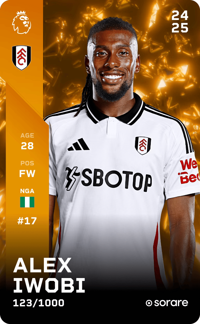 Alex Iwobi 2024-25 • Limited 123/1000
