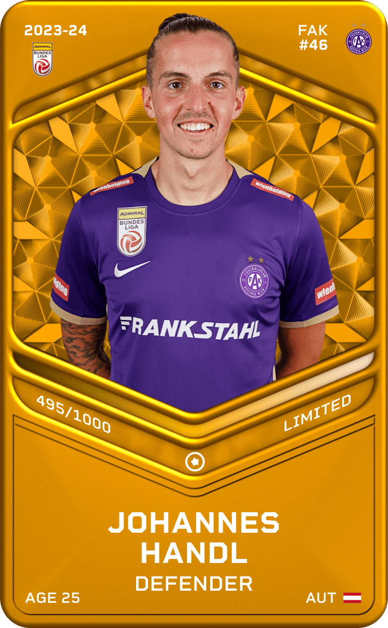 Johannes Handl 2023-24 • Limited 495/1000
