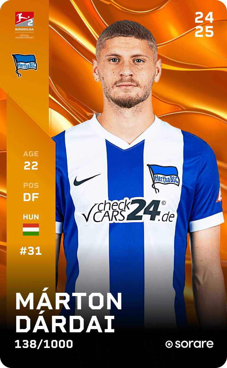 Márton Dárdai 2024-25 • Limited 138/1000