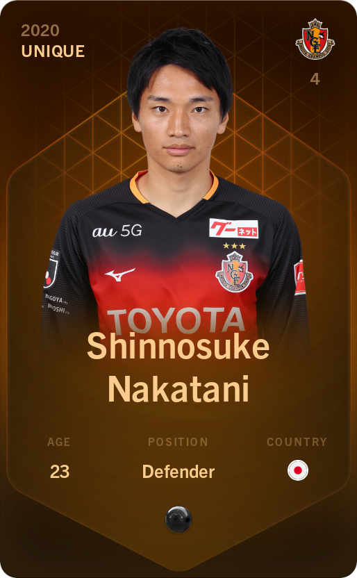 Sorare - Sorare Official - Shinnosuke Nakatani 2020-21 • Unique - NFT # 61439431482043082092429076870954836120893828264852922299068223893470063840096