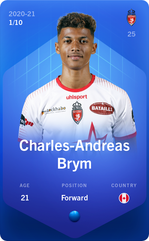 Sorare - Sorare Official - Charles-Andreas Brym 2020-21 • Super Rare 1/10 - NFT # 25691115192207416138266729830765561072958647629096413201458830878996598077887