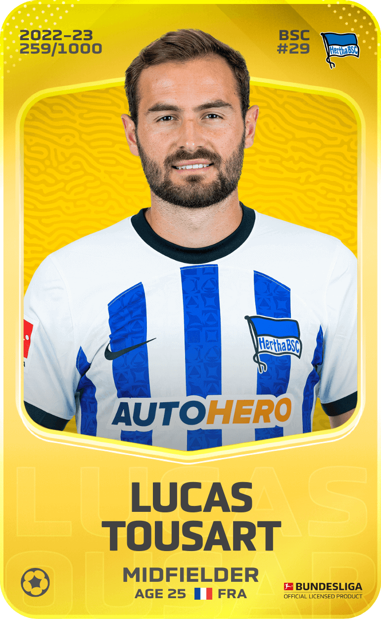 Lucas Tousart 2022-23 • Limited 259/1000