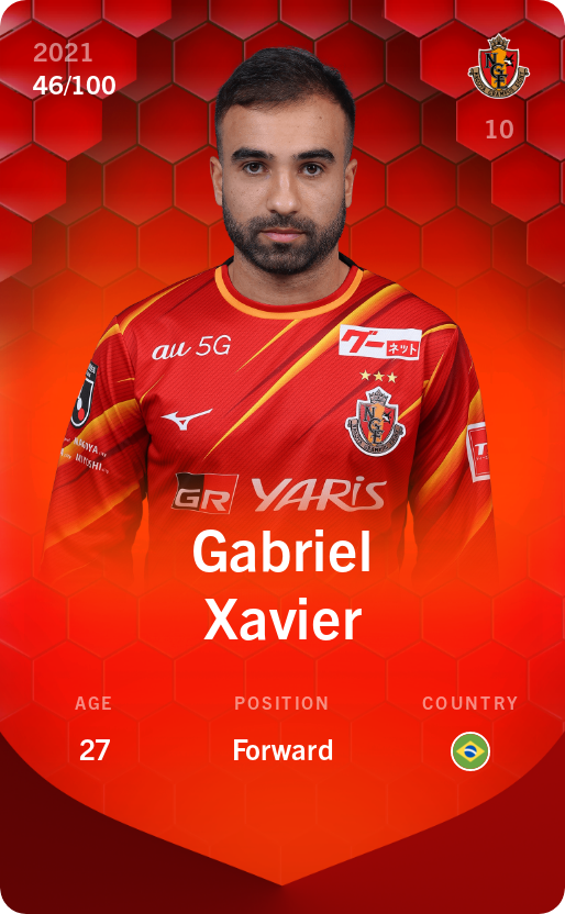 Sorare - Sorare Official - Gabriel Xavier 2021-22 • Rare 46/100 - NFT # 55031509864694978227663413765836381493421996905799353535126552048869179492614