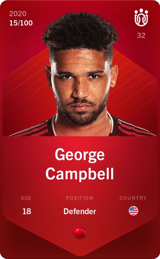Sorare - Sorare Official - George Campbell 2020-21 • Rare 15/100 - NFT # 12363616024770371012000959365055381474683914182437002778829360062522395991894