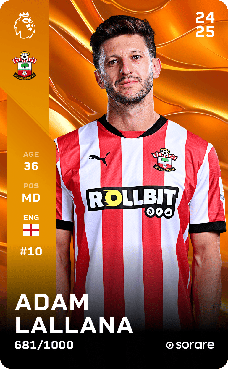 Adam Lallana 2024-25 • Limited 681/1000