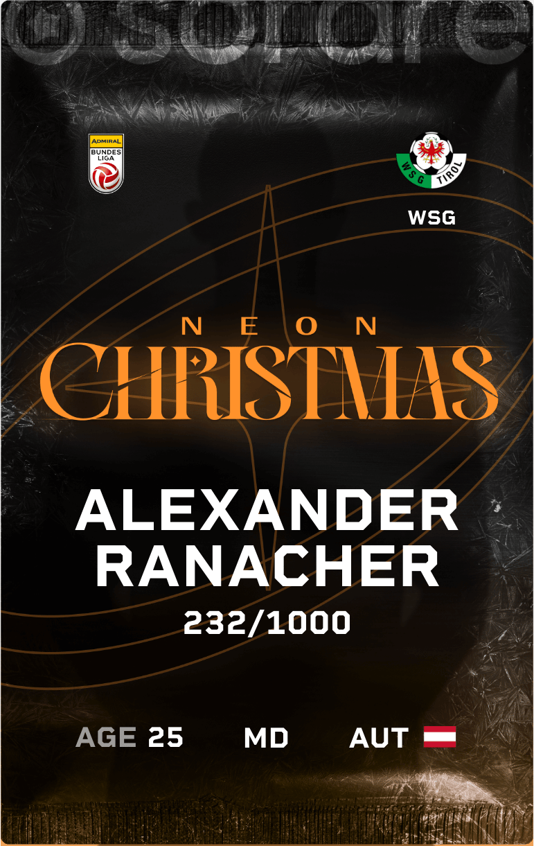 Alexander Ranacher 2024-25 • Limited 232/1000