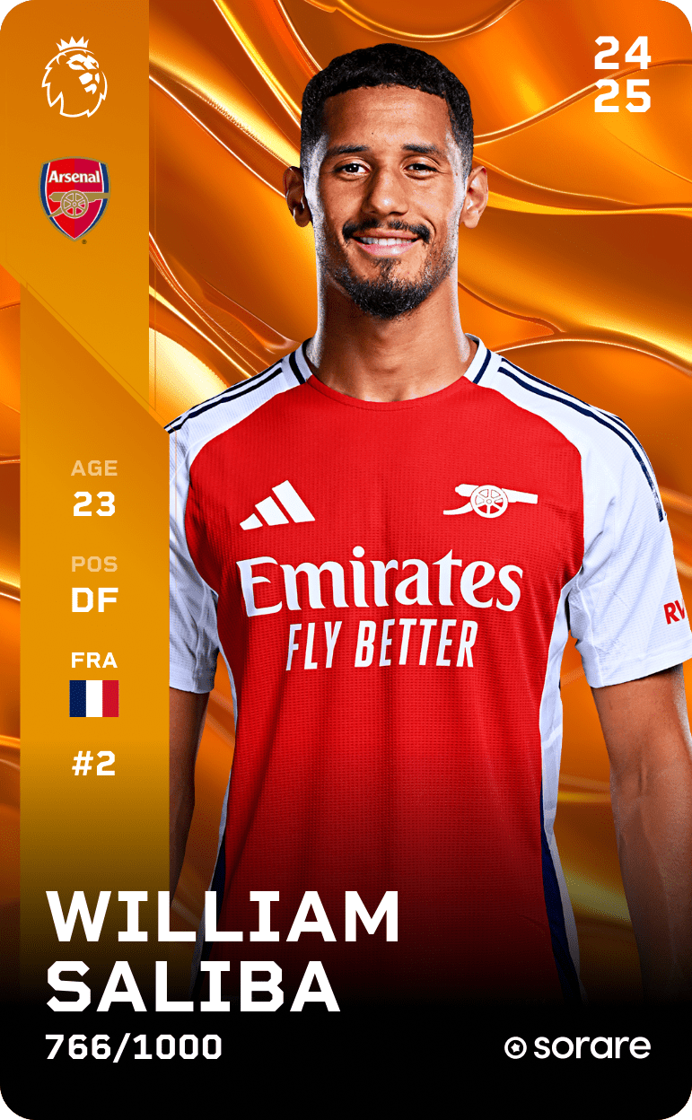 William Saliba 2024-25 • Limited 766/1000