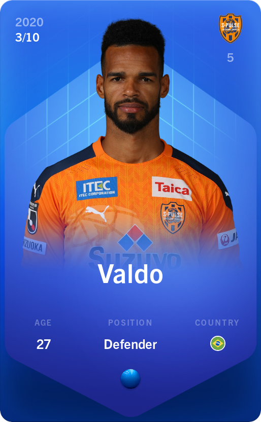 Sorare - Sorare Official - Valdo 2020-21 • Super Rare 3/10 - NFT # 66212509818736813368118821751155196921320585709897075733085298544234113555545