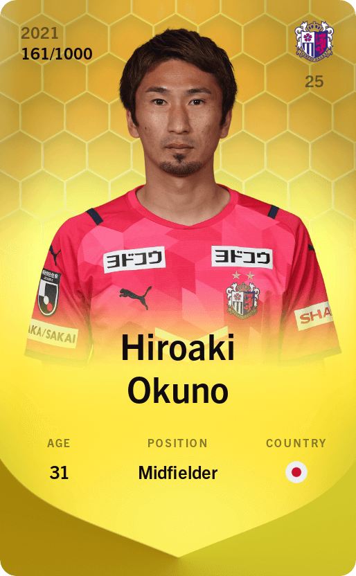 Hiroaki Okuno 2021-22 • Limited 161/1000
