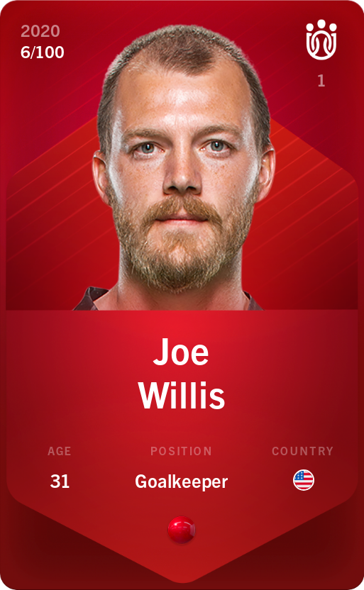 Sorare - Sorare Official - Joe Willis 2020-21 • Rare 6/100 - NFT # 52577442361674088152854105689412406019900861692445110076730259866195402062548