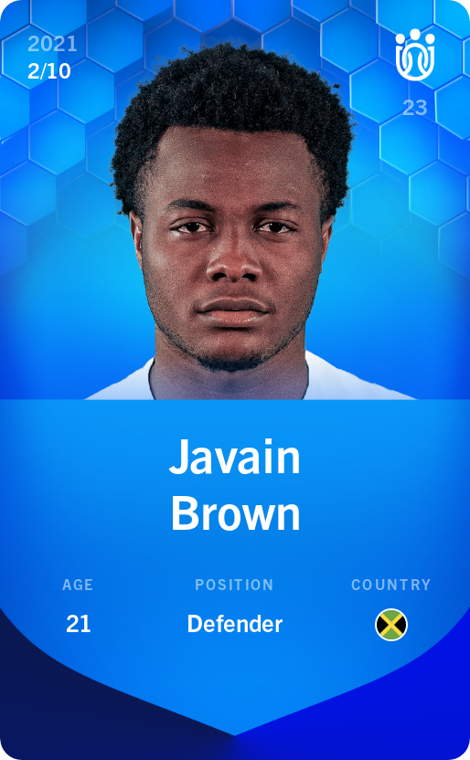 Sorare - Sorare Official - Javain Brown 2021-22 • Super Rare 2/10 - NFT # 98906970543953342688226638732854028190417332172303347573917192650336285701574